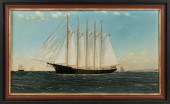 PRIMITIVE SHIP PORTRAIT EARLY