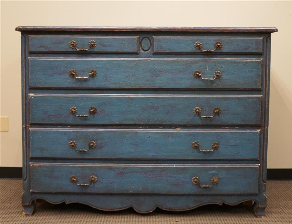 PRIMITIVE STYLE BLUE PAINTED
