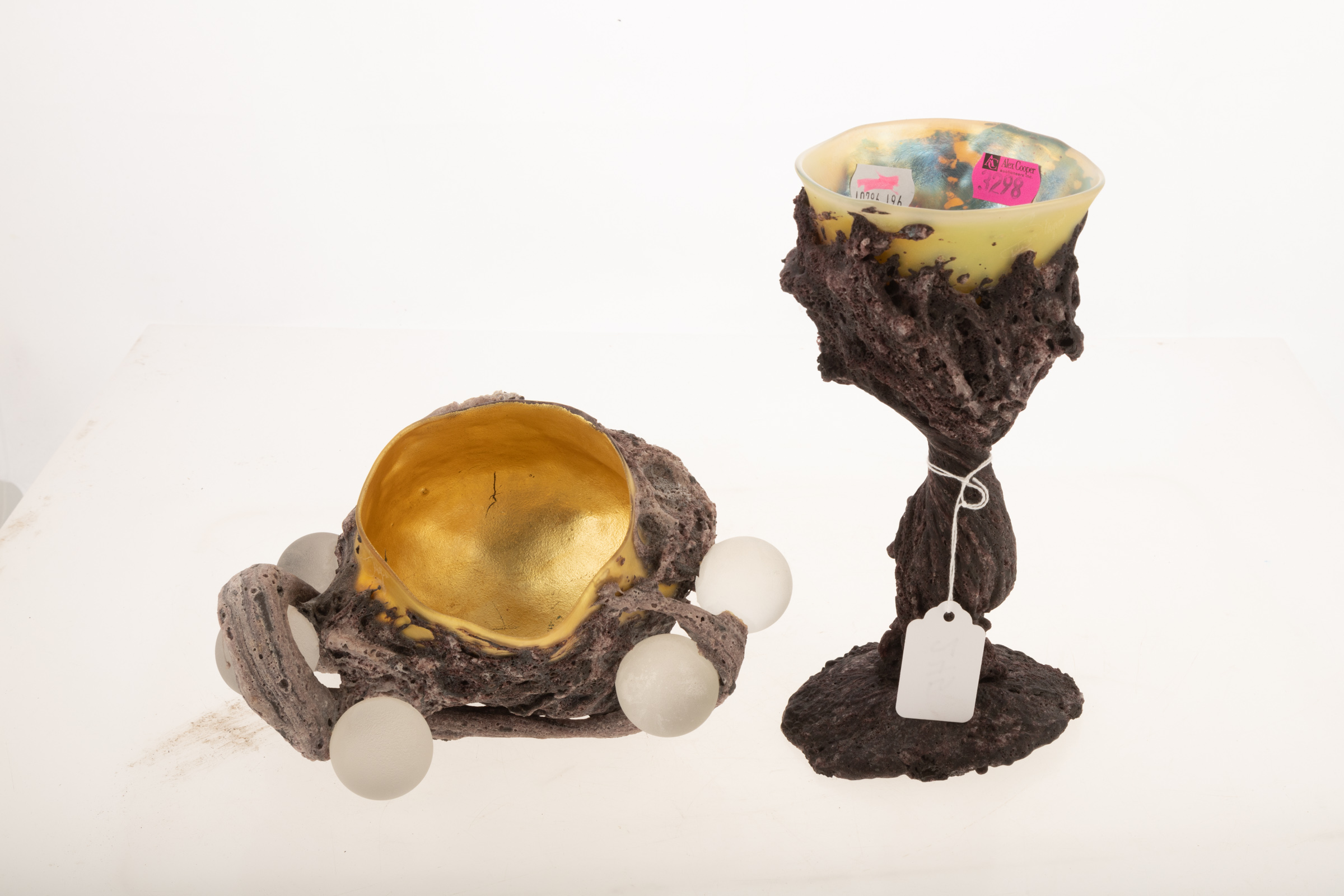 PRIMITIVE STYLE GLASS PIECES