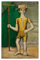 PRIMITIVE-STYLE PAINTING OF A