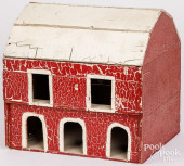 PRIMITIVE TOY BARN MODEL, EARL