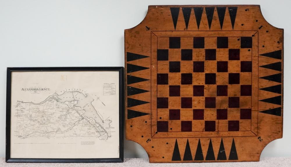 PRIMITIVE TWO-SIDED GAME BOARD WITH