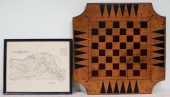 PRIMITIVE TWO-SIDED GAME BOARD
