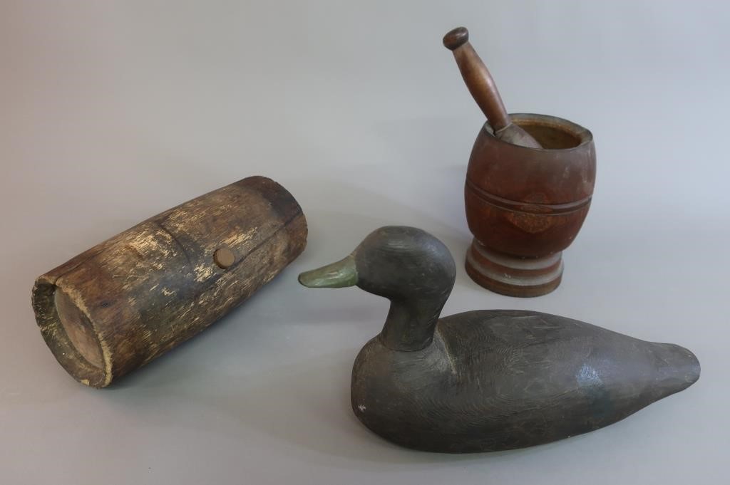 Primitive water cask, 19th century,
