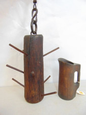 PRIMITIVE WOOD CANDLE DRYER &