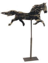PRIMITIVE WOOD HORSE WEATHERVA