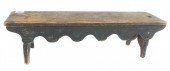 PRIMITIVE WOOD MINI BENCH IN O