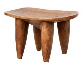 PRIMITIVE WOOD STOOLwith dishe