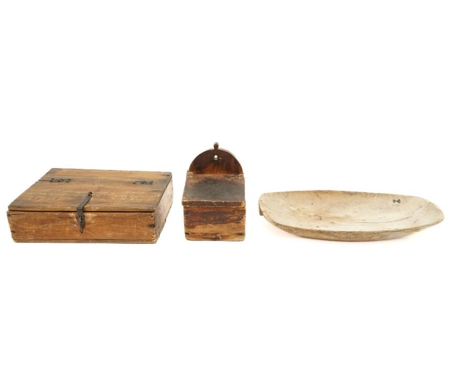 Primitive wood trencher, pine