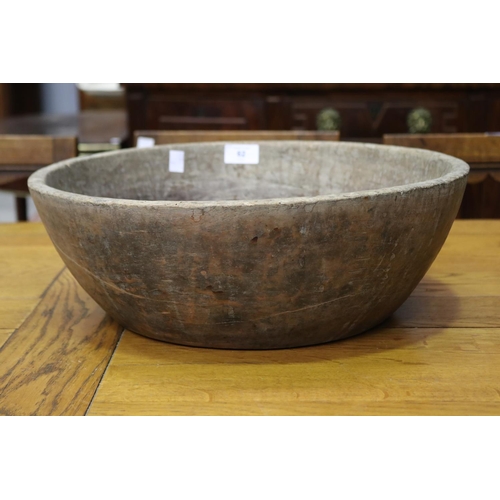 Primitive wooden bowl, approx