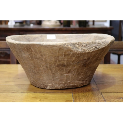 Primitive wooden bowl, approx