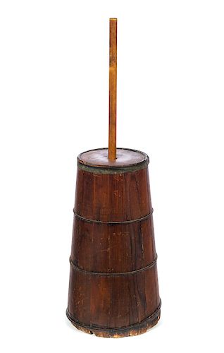 PRIMITIVE WOODEN BUTTER