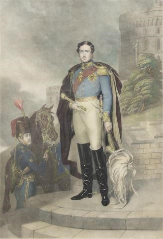 PRINCE ALBERT FRAMED MEZZOTINT