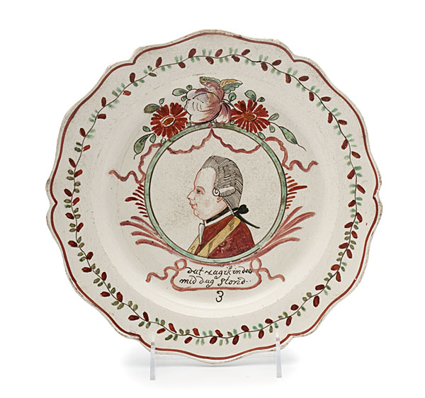 Prince William V Creamware Plate
