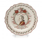 Prince William V Creamware Pla