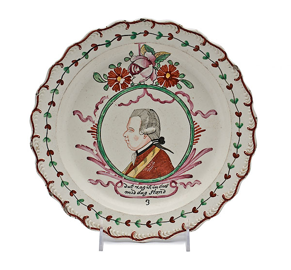 Prince William V Creamware Plate