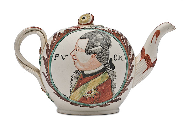 Prince William V Creamware Teapot