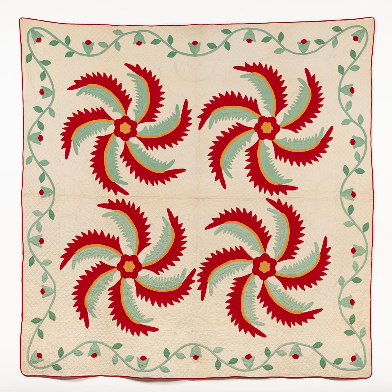 PRINCESS FEATHER VARIANT APPLIQUE