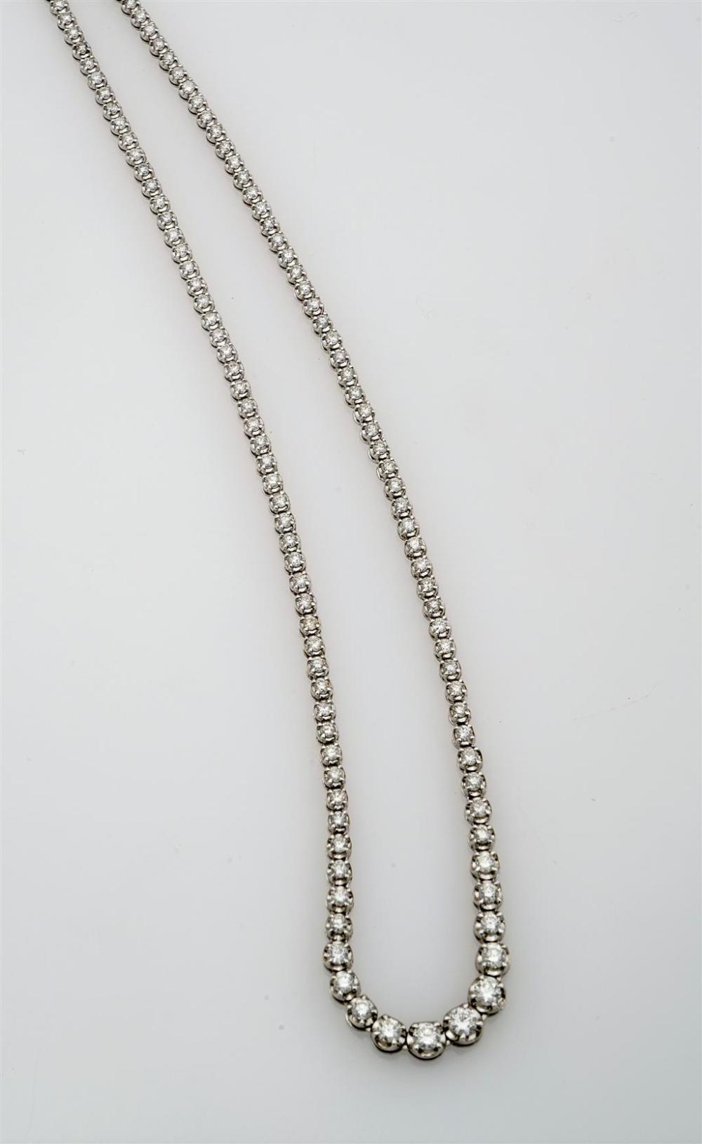 PRINCESS LENGTH 18-KARAT WHITE-GOLD