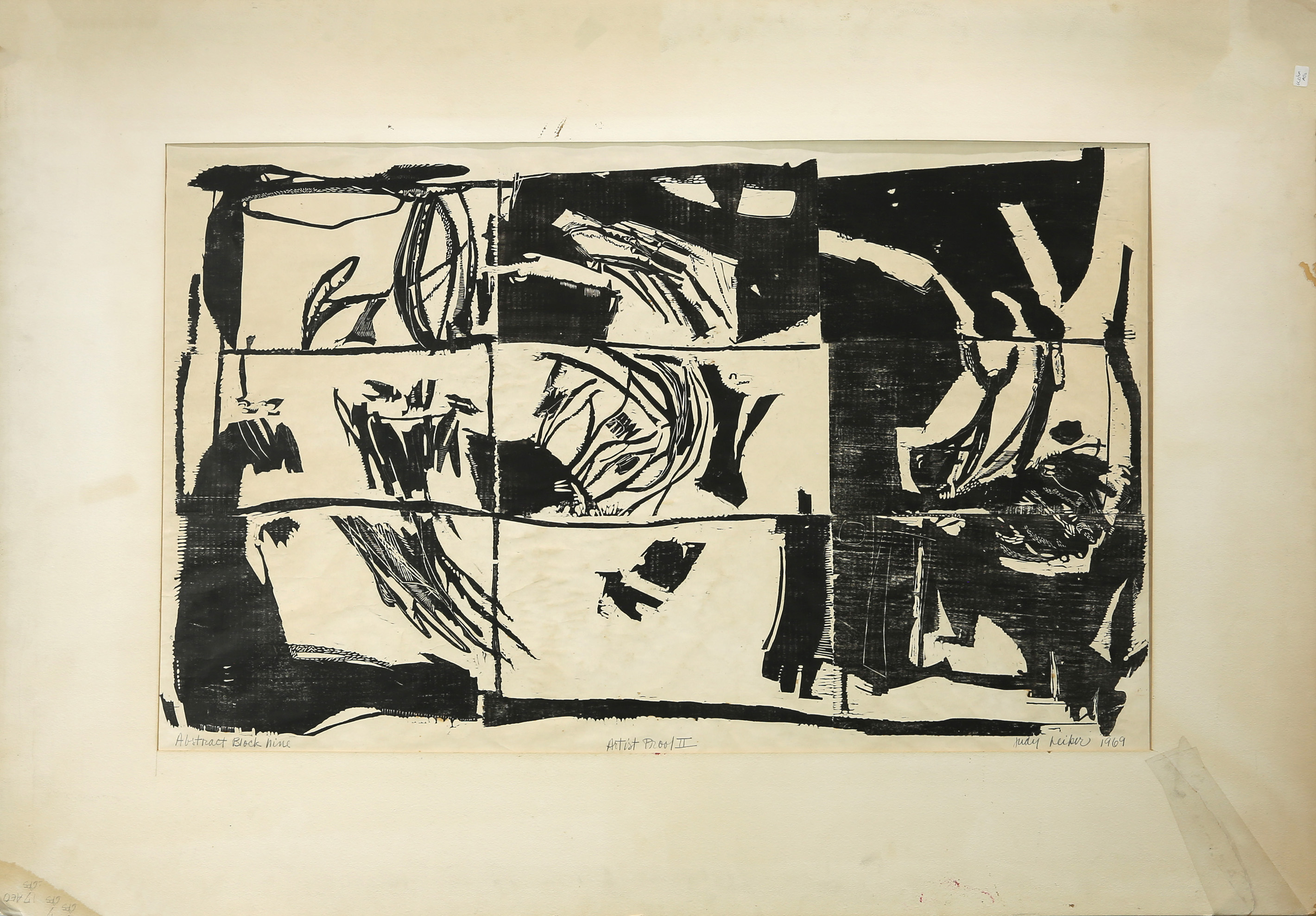 PRINT, ABSTRACT BLOCK NINE