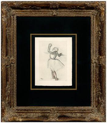 Print after Degas, ballerina from