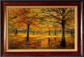 PRINT, AUTUMN IN THE PARK Amer
