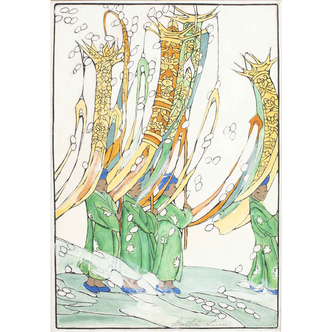 PRINT, BERTHA BOYNTON LUM Bertha