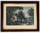 PRINT: CURRIER & IVES "IN A CO