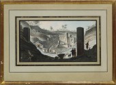 PRINT, EXCAVATION OF RUINS Fre