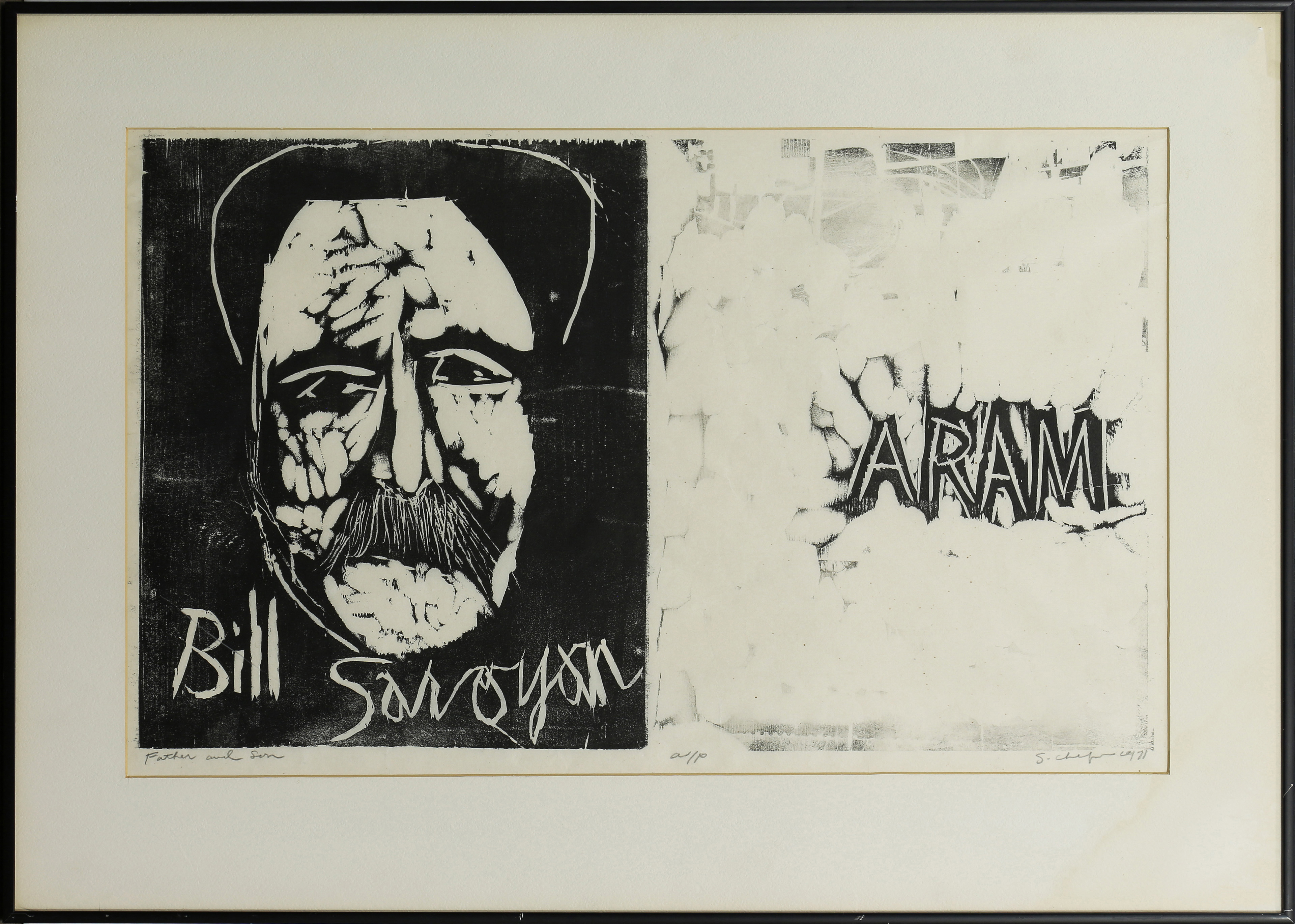 PRINT, FATHER AND SON "Father and
