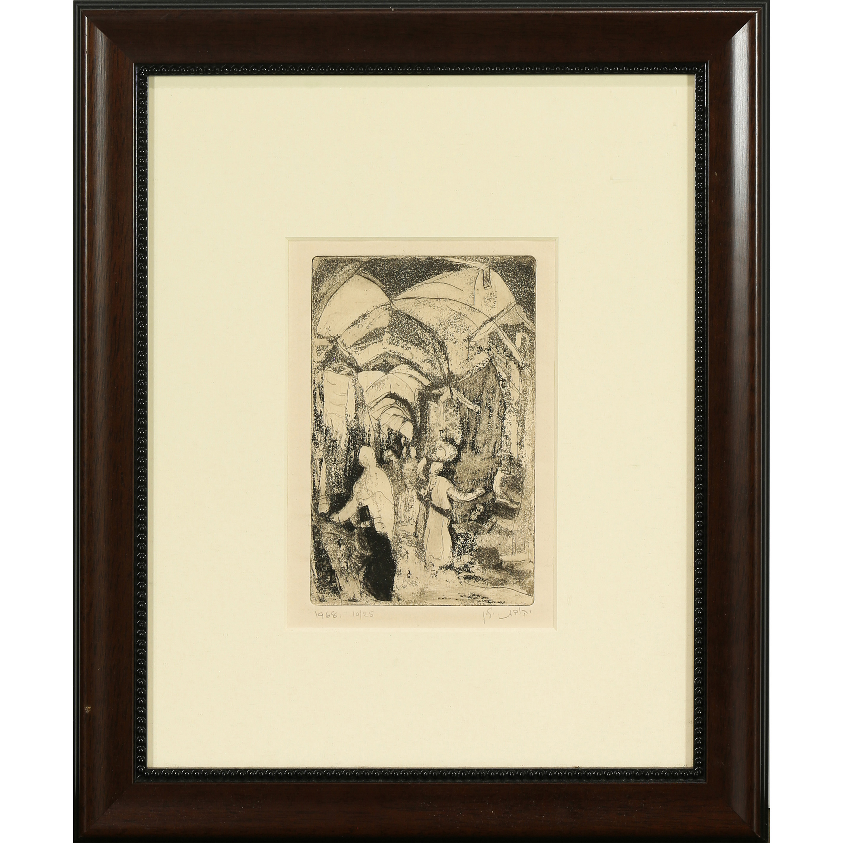 PRINT, FIGURES IN THE CHURCH