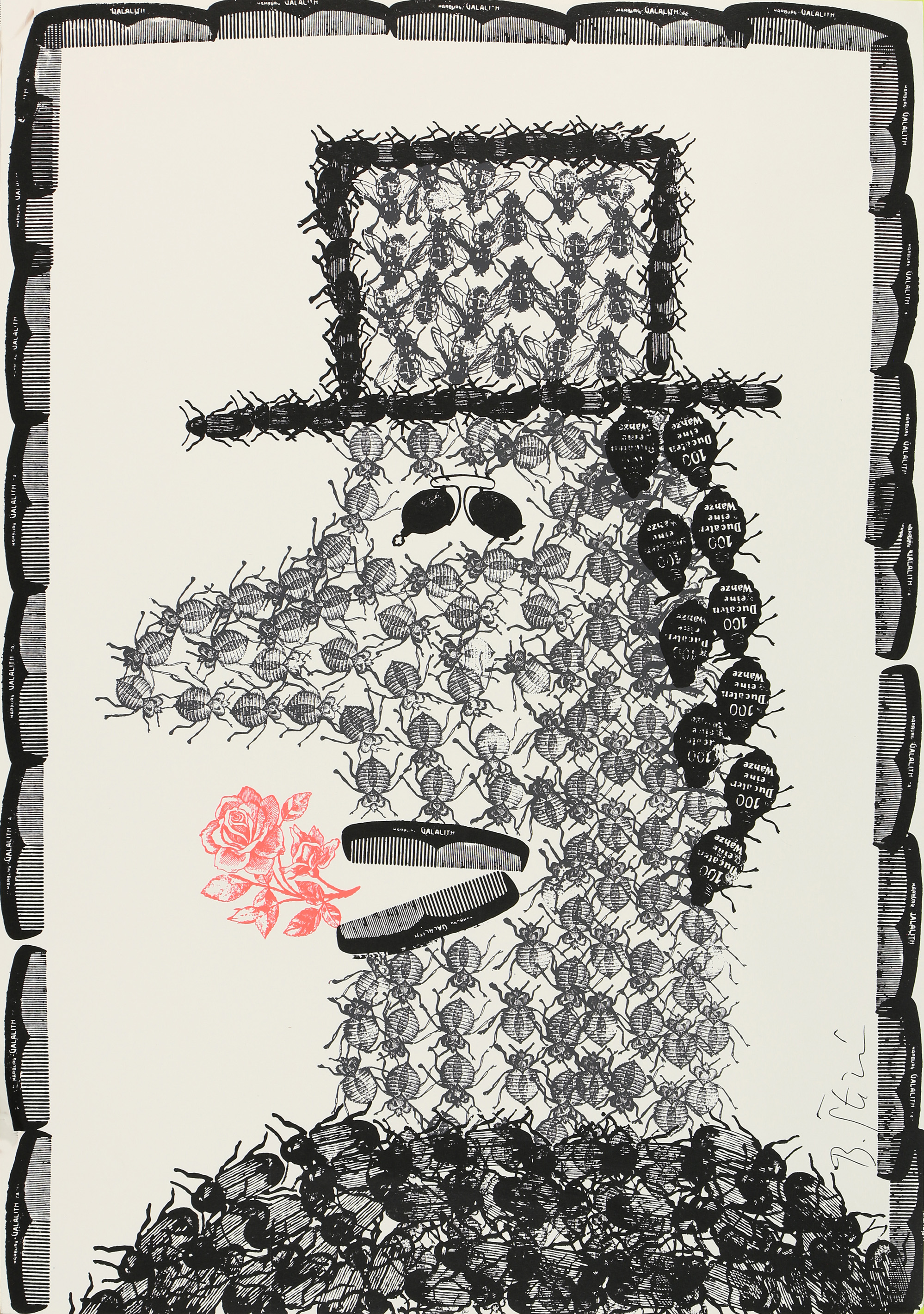 PRINT, INVASION OF BUGS Invasion of