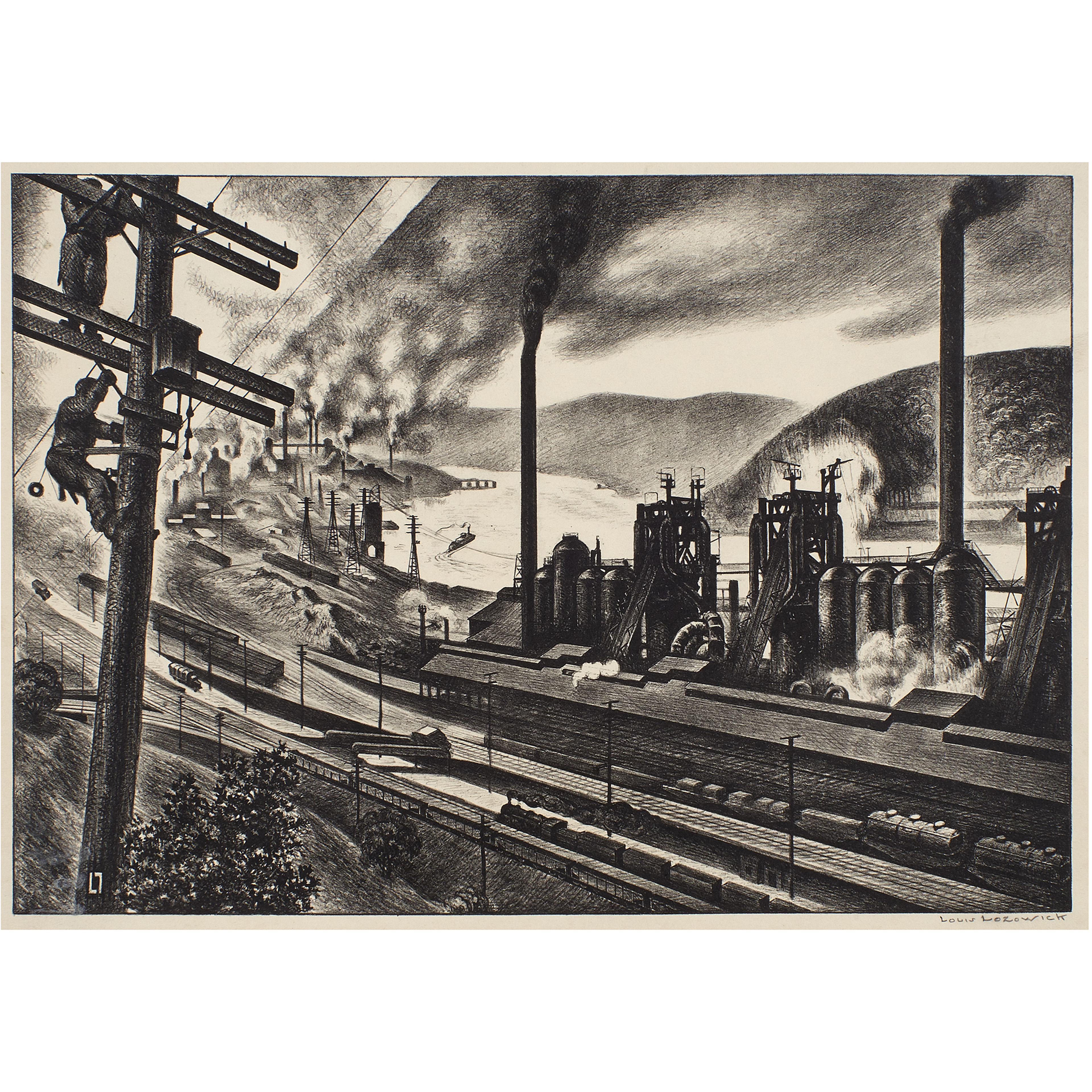 PRINT, LOUIS LOZOWICK Louis