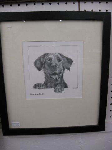Print of a Puppy ''Welcome Back''