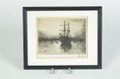 ***PRINT OF A SHIP BY LEWIS HE