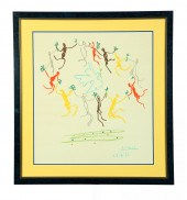 PRINT OF DOVE AND DANCERS BY P
