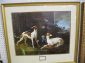Print of Greyhounds ''Misse Et