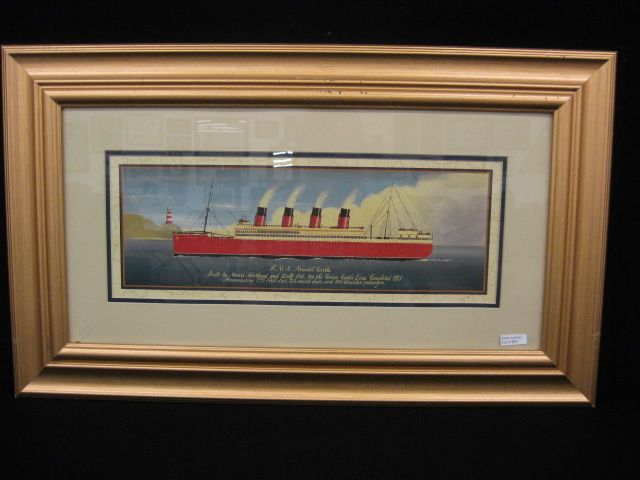 Print of Steam Ship ''R.M.S.