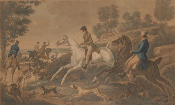 Print of the "La Chasse au