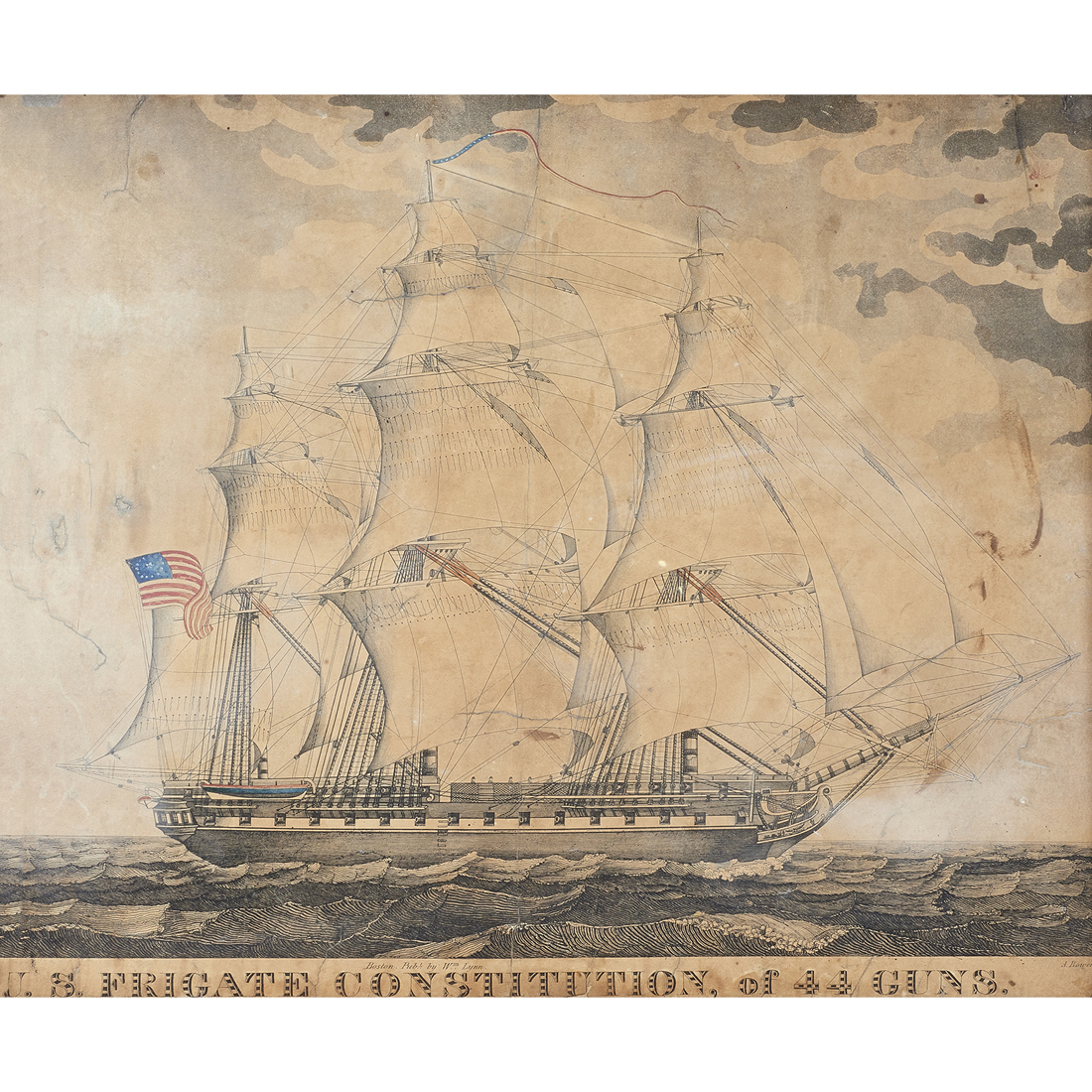 PRINT, U.S. FRIGATE CONSTITUTION,