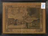 PRINT, VIEW OF THE ATTACK ON B