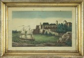 PRINT, VUE DU CHATEAU DE BLAYE