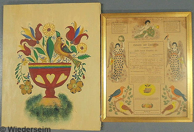 Printed and hand-colored Geburts