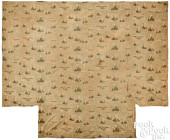 PRINTED COTTON BEDSPREAD, 19TH