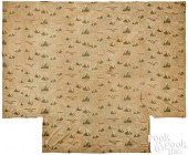 PRINTED COTTON BEDSPREAD, 19TH