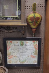 PRINTED FRAKTUR AND A PAIR OF
