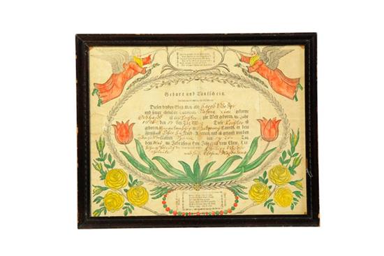 PRINTED FRAKTUR.  Printed in