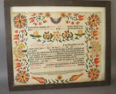 PRINTED & HAND ILLUMINATED FRA