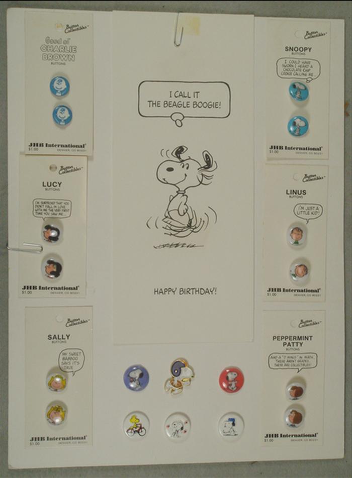 Printed Snoopy birthday card with