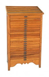 PRINTERS CABINET 21 DRAWERS HE